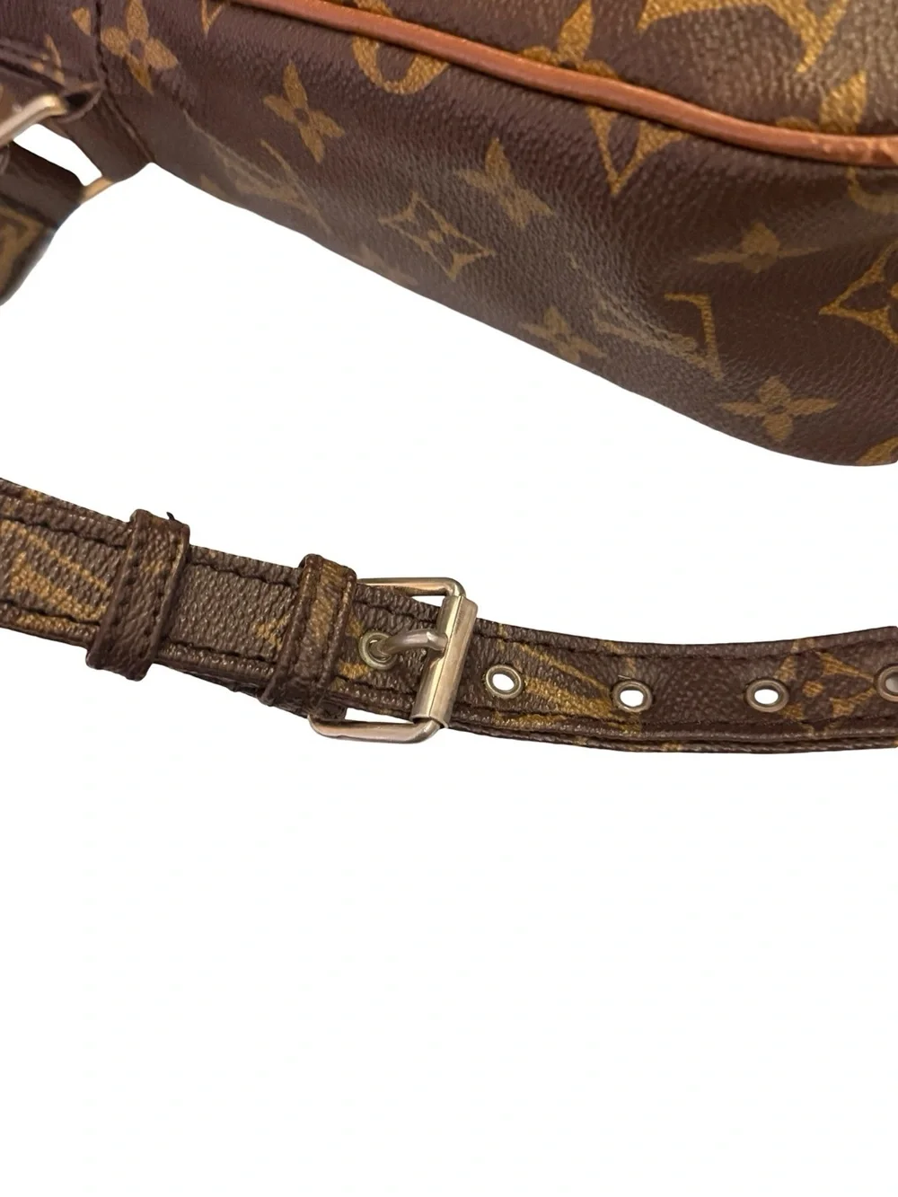 Louis Vuitton Monogram Canvas Messenger Bag in Brown and Gold